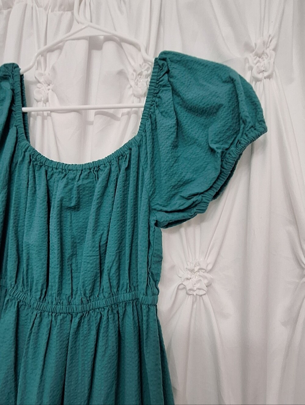 Princess Highway Teal Puff-Sleeve Maxi Dress - Picture 2 of 4